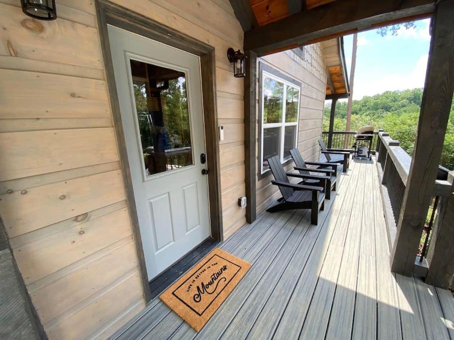 The Llaguna Lodge - New Cabin, Sleeps 10, Fire Pit, Hot Tub, In Blue Ridge , Ga エクステリア 写真